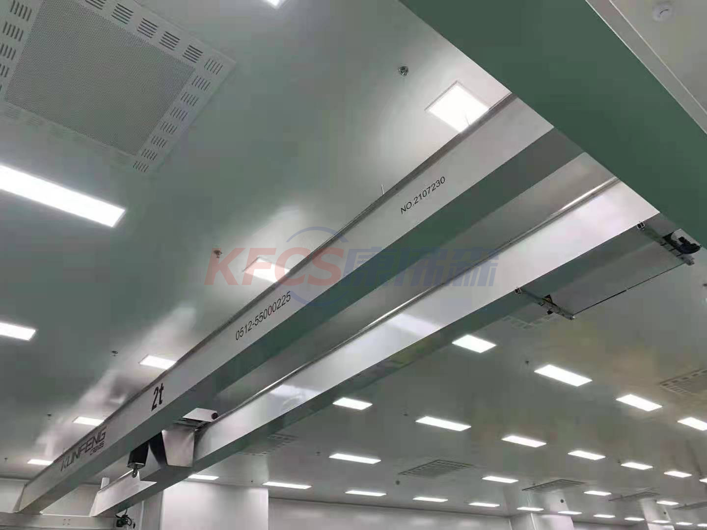 Fixed-point positioning cleanroom crane