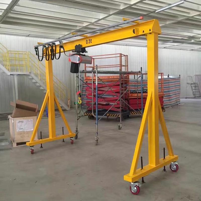 Mobile stainless steel gantry crane
