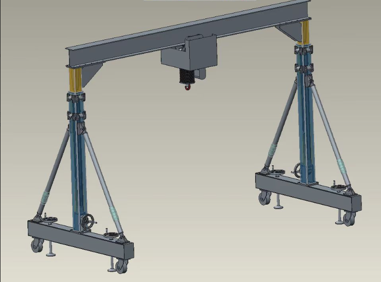 Cleanroom walking gantry crane